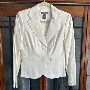Ann Taylor White Women's Suit Jacket